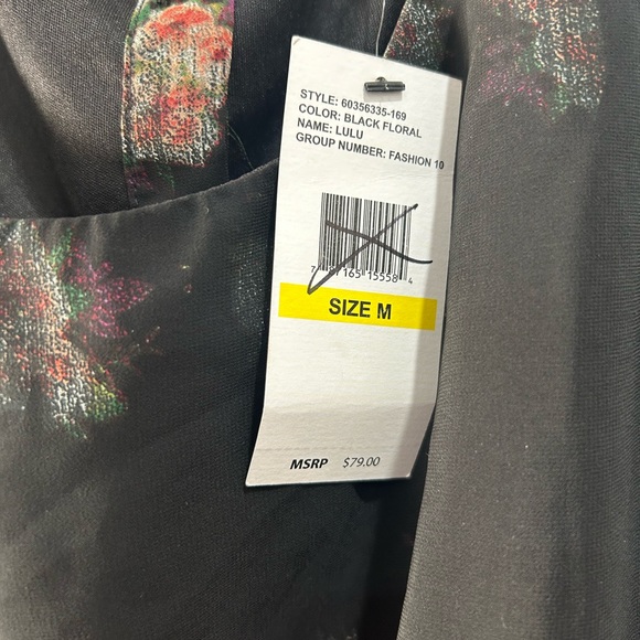 Jessica Simpson lulu Maxi Dress Black Large English Floral  Sz: Medium - Picture 4 of 12